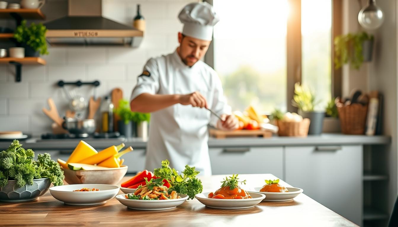 Healthy home cooking bowl