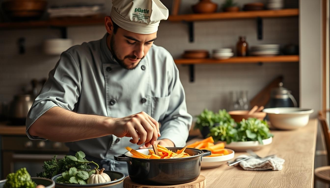 Fresh ingredients for healthy home cooking